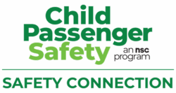 This graphic is the Child Passenger Safety Connection logo.