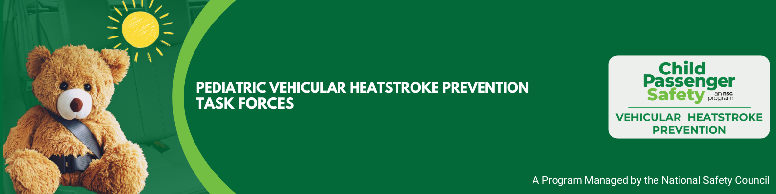 Vehicular Heatstroke Taskforce Banner